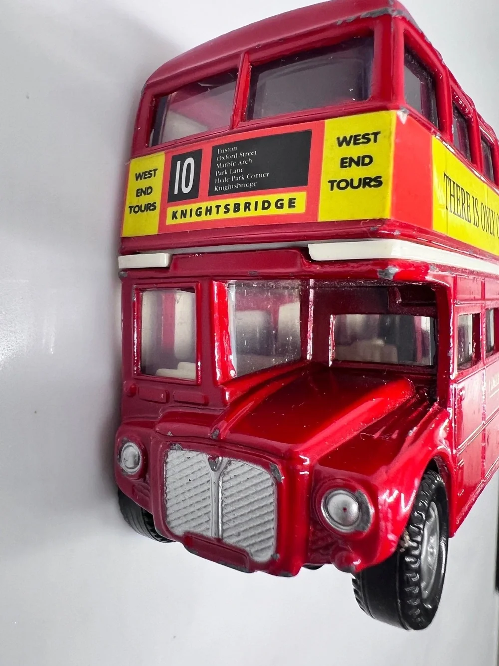 FEVA Harrods London Transport Double Decker Bus Diecast Toy Red Vintage 1:64